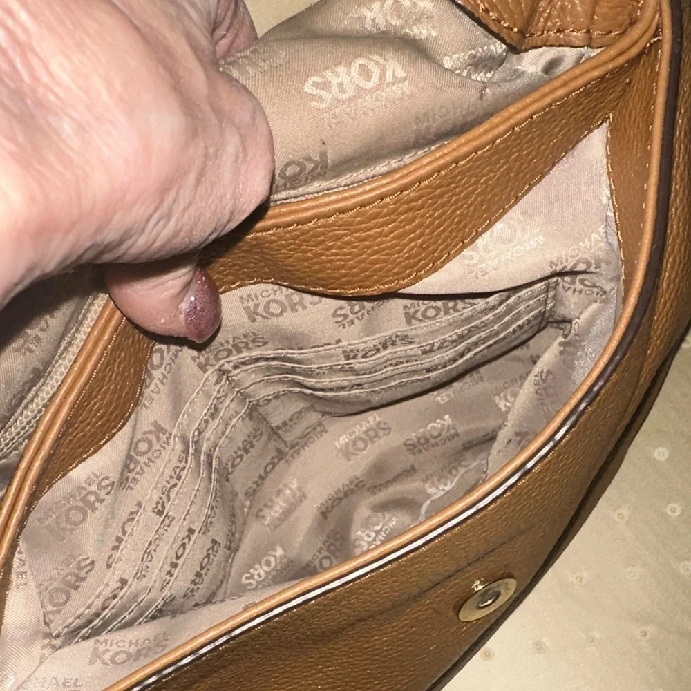 Michael Kors Leather Crossbody Bag - Picture 8 of 10